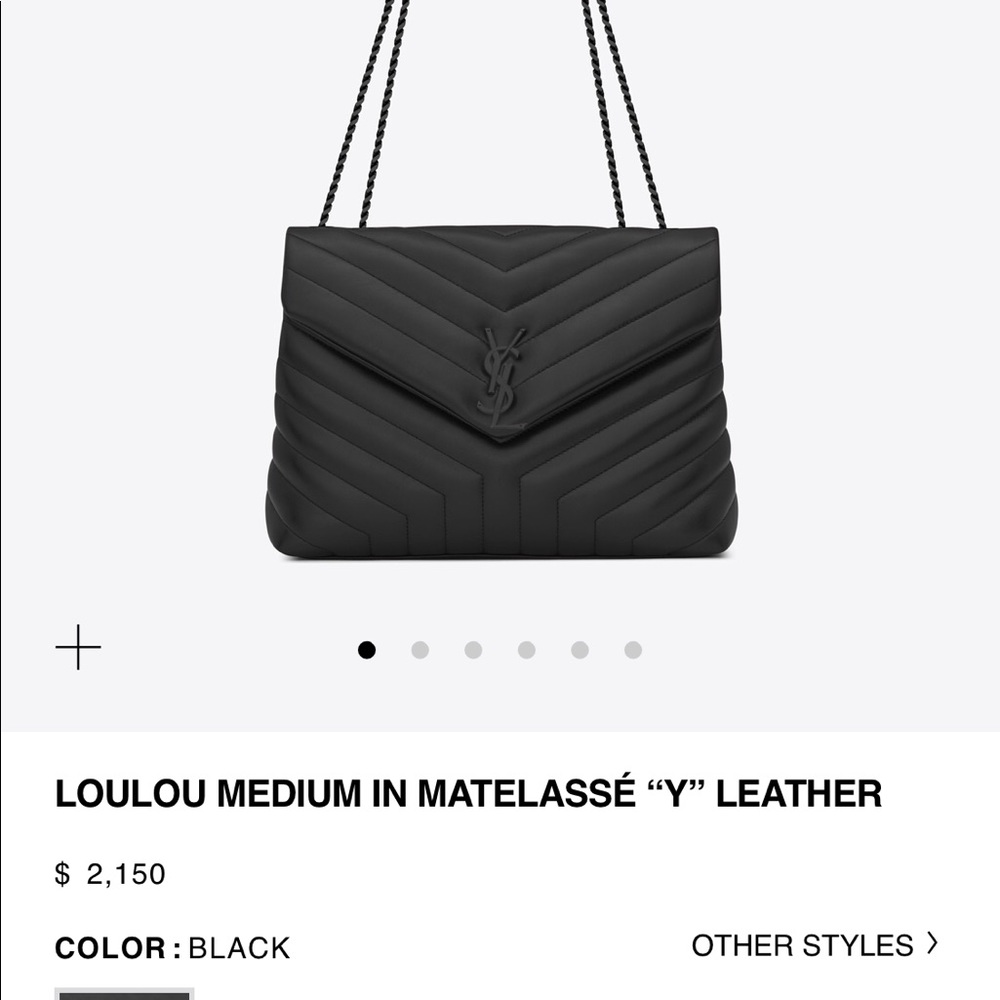 LOULOU MEDIUM IN MATELASSÉ “Y” LEATHER